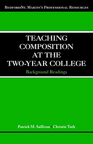 Imagen de archivo de Teaching Composition at the Two-Year College: Background Readings a la venta por KuleliBooks