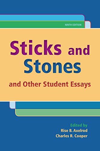 Imagen de archivo de Sticks and Stones : And Other Student Essays a la venta por Better World Books: West