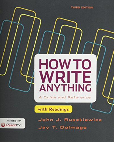 Stock image for How to Write Anything with Readings 3e & LaunchPad for How to Write Anything 3e for sale by Save With Sam