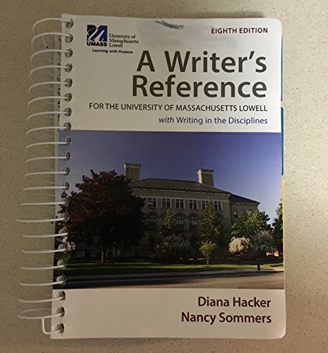 Stock image for A writer's Reference for the University of Massachusetts Lowell 8e with writing in the Disciplines for sale by ThriftBooks-Dallas