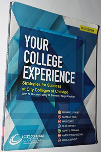 Stock image for Your College Experience for CCC for sale by Irish Booksellers