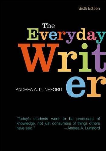 Stock image for EVERYDAY WRITER 6TH.ED. LUNSFORD I.E. for sale by Better World Books