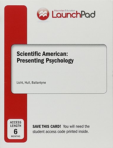 Imagen de archivo de LaunchPad for Scientific American: Presenting Psychology (1-Term Access) a la venta por Textbooks_Source