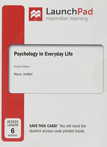 Beispielbild fr LaunchPad for Psychology in Everyday Life (Six Month Access) zum Verkauf von BooksRun