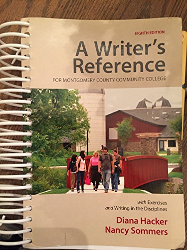 Imagen de archivo de A Writer's Reference with Exercises: Custom Montgomery Community College Edition a la venta por Better World Books