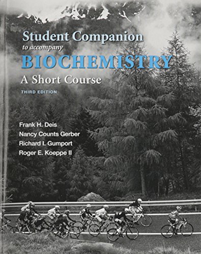 Beispielbild fr Student Companion for Biochemistry: A Short Course zum Verkauf von BooksRun