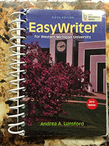 Stock image for Easy Writer for Western Michigan University for sale by ThriftBooks-Dallas