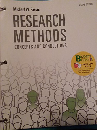 Beispielbild fr Loose-leaf Version for Research Methods: Concepts and Connections zum Verkauf von BooksRun