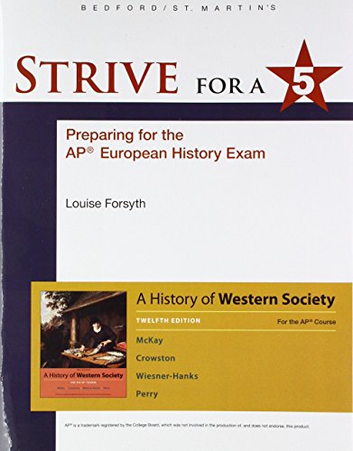 Beispielbild fr Strive for a 5: Preparing for the AP® European History Exam zum Verkauf von HPB-Red