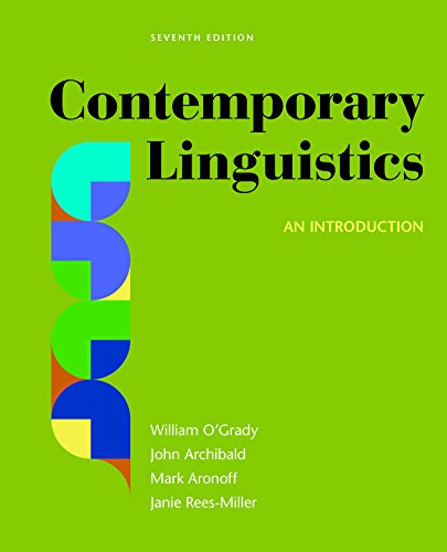 Beispielbild fr Contemporary Linguistics: An Introduction zum Verkauf von BooksRun