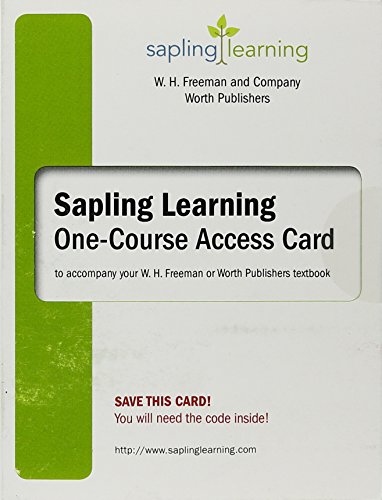 9781319043636: Sapling E-book and Homework for Quantitative Chemical Analysis, Six Month Access