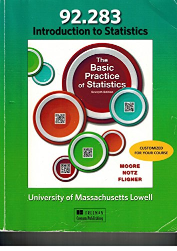 Stock image for The Basic Practice of Statistics 7th University of Massachusetts Lowell for sale by Better World Books