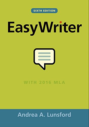 Stock image for EASY WRITER WITH 2016 MLA for sale by Goodwill