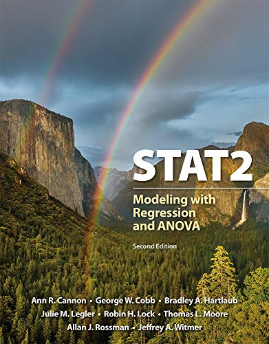Beispielbild fr STAT2: Modeling with Regression and ANOVA zum Verkauf von Textbook Campus