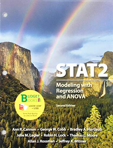 Beispielbild fr Loose-leaf Version for STAT2: Modeling with Regression and ANOVA zum Verkauf von Indiana Book Company