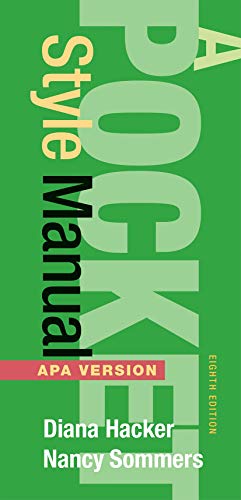 

A Pocket Style Manual, APA Version