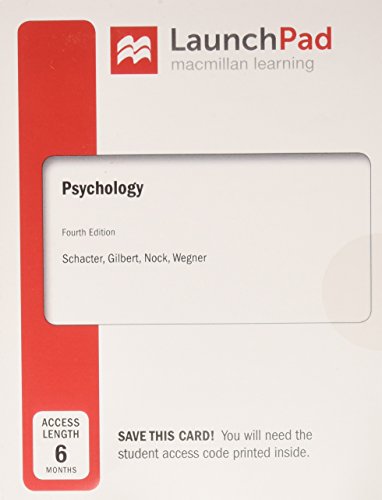 Beispielbild fr LaunchPad for Psychology (1-Term Access) zum Verkauf von Textbooks_Source