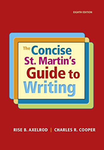 Imagen de archivo de The Concise St. Martin's Guide to Writing a la venta por SecondSale