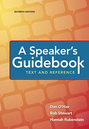 Stock image for A Speaker's Guidebook: Text and Reference for sale by HPB-Red