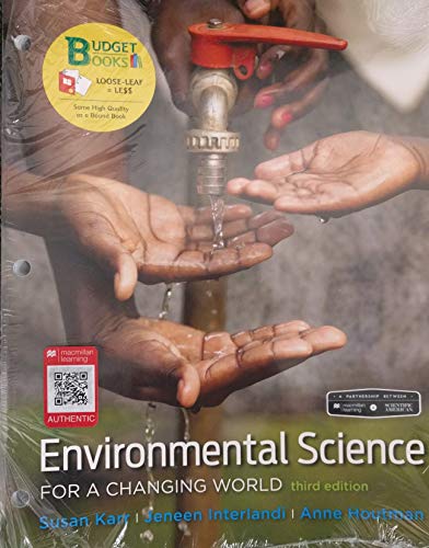 Stock image for Environmental Science For a Changing World for sale by HPB-Red