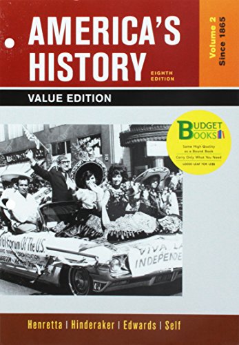 Stock image for Loose-leaf Version of America's History, Value Edition, Volume 2 8e & LaunchPad for America's History Volume II 6e & America: A Concise History, Volume II 6e (Six Month Access) for sale by HPB-Red