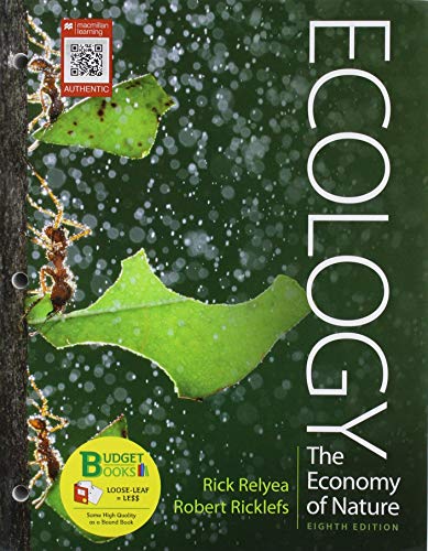 Beispielbild fr Loose-leaf Version for Ecology: The Economy of Nature zum Verkauf von BooksRun