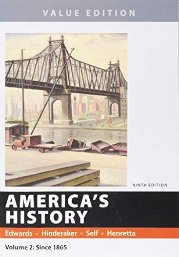 Imagen de archivo de America's History, Value Edition, Volume 2 a la venta por ThriftBooks-Dallas