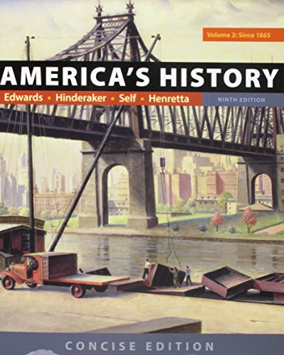 Beispielbild fr America's History: Concise Edition, Volume 2 zum Verkauf von Better World Books