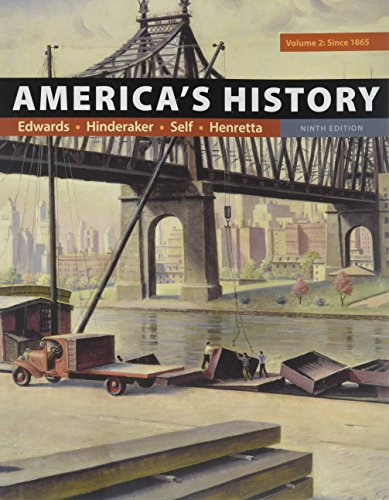 Beispielbild fr America's History, Volume 2 zum Verkauf von Better World Books