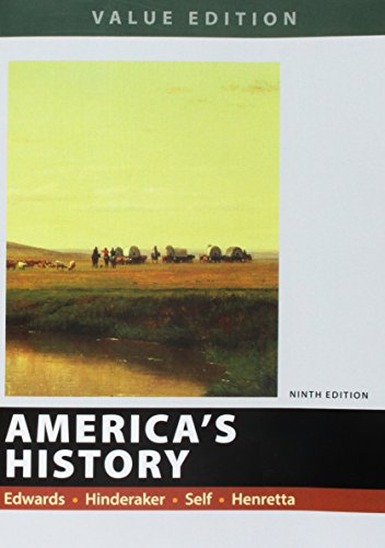 Beispielbild fr America's History, Value Edition, Combined zum Verkauf von Better World Books: West