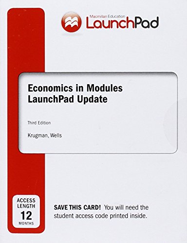 Imagen de archivo de LaunchPad for Krugman's Economics in Modules - Update (Twelve Month Access) a la venta por BooksRun