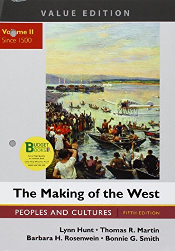 Stock image for Loose-leaf Version for The Making of the West, Value Edition, Volume 2: Peoples and Cultures for sale by HPB-Red