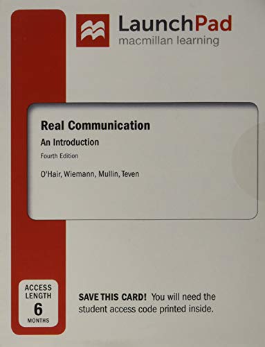 Imagen de archivo de LaunchPad for Real Communication (1-Term Access): An Introduction a la venta por BooksRun