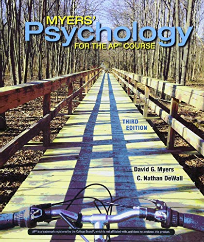 Beispielbild fr Myers' Psychology for the Ap(r) Course zum Verkauf von BooksRun