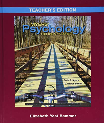 Stock image for Annotated Teacher's Edition for Myers' Psychology for AP* for sale by Salish Sea Books