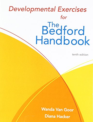 Stock image for Developmental Exercises for the Bedford Handbook for sale by ThriftBooks-Dallas