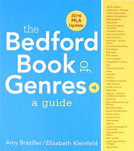 Stock image for The Bedford Book of Genres: A Guide with 2016 MLA Update for sale by BooksRun