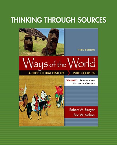 Stock image for Thinking through Sources for Ways of the World, Volume 1 for sale by SecondSale