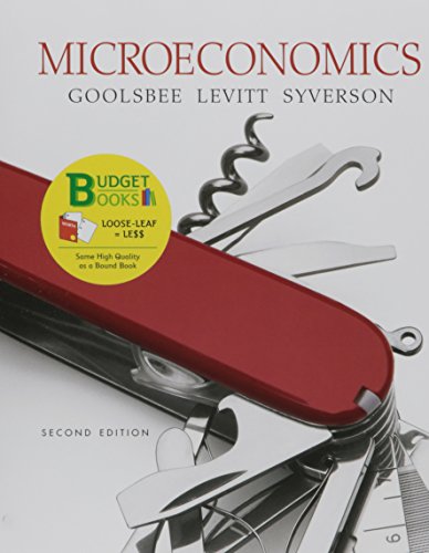 Imagen de archivo de Loose-leaf Version for Microeconomics 2e & LaunchPad for Goolsbee's Microeconomics 2e (Six Month Access) a la venta por HPB-Red