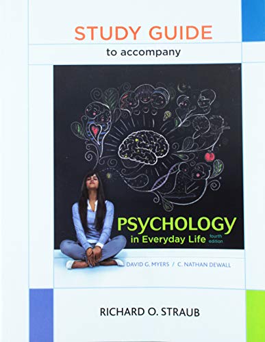 Imagen de archivo de Study Guide for Psychology in Everyday Life a la venta por SecondSale