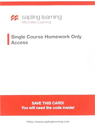 Imagen de archivo de Sapling Learning Homework-Only for Principles of Economics (Single-Term Access) a la venta por TextbookRush