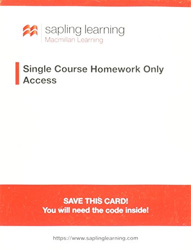 Imagen de archivo de Sapling Learning Homework-Only for Principles of Microeconomics (Single-Term Access) a la venta por Facetextbooks