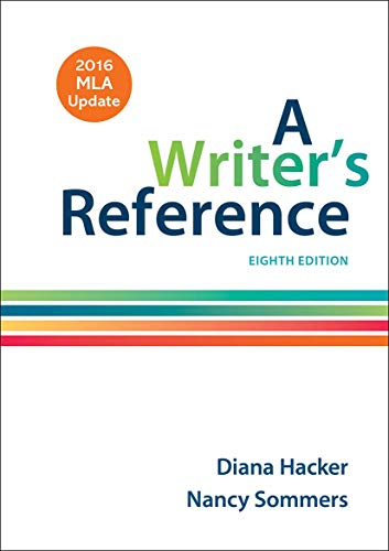 Stock image for A Writer's Reference with 2016 MLA Update for sale by -OnTimeBooks-