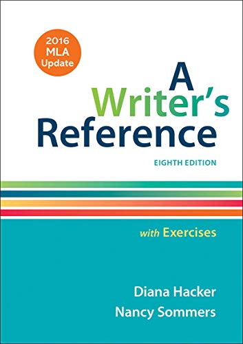 Stock image for A Writer's Reference with Exercises with 2016 MLA Update for sale by BooksRun
