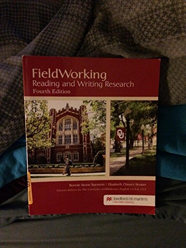 Beispielbild fr Field Working: Reading and Writing Research, Custom Edition for the University of Oklahoma zum Verkauf von Once Upon A Time Books