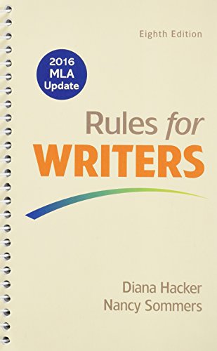 9781319086909: Rules for Writers with 2016 MLA Update [With Access Code]