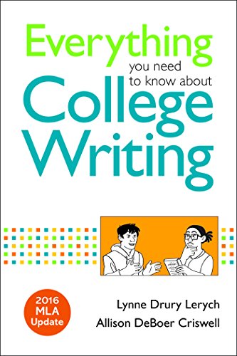 Beispielbild fr Everything You Need to Know about College Writing, 2016 MLA Update zum Verkauf von BooksRun