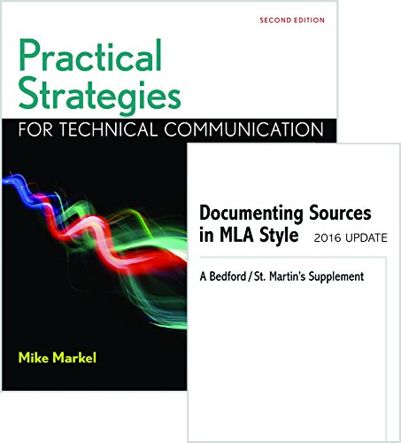 Stock image for Practical Strategies for Technical Communication 2e Documenting Sources 2016 MLA Update for sale by Wizard Books