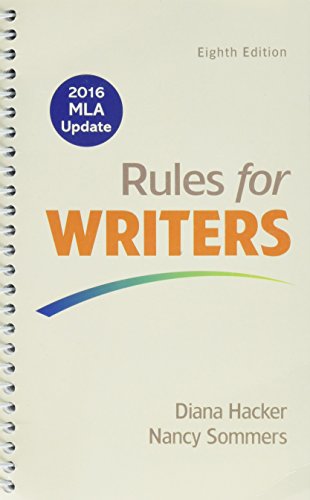 Stock image for Rules for Writers, 2016 MLA Update Edition 8E & Quick Reference: Working with Sources 8E for sale by SecondSale