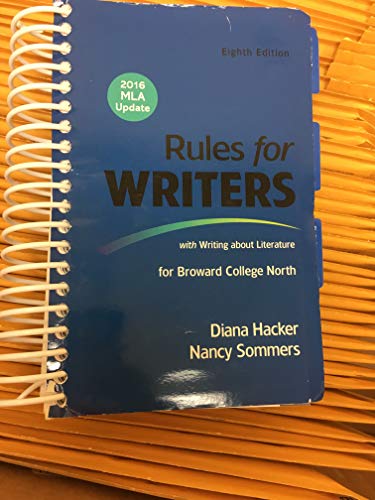 9781319103415: Rules for Writers with 2016 MLA Update